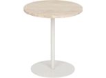Atmosphera Createur D'interieur - Tavolino Celen Travertine White 40X45Cm