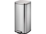 Eko - Pattumiera A Pedale Stella 30 Litri - Acciaio Inox - Acciaio Inox Opaco