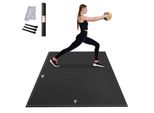 Tappetino Da Allenamento Vevor, Tappetino Da Yoga Antiscivolo Ad Alta Densità, Tappetino Da Allenamento Per Uomini E Donne, Tappetino Da Fitness E Da Allenamento Con Borsa E Cinghia Di Trasporto, Per Tutti I Tipi Di Yoga Domestico, Pilates E Allenamento A Terra (2,4 X 1,5 M)