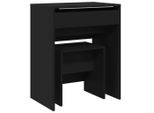 Syfax™ Toeletta E Sgabello Nero 60X40X113,5 Cm