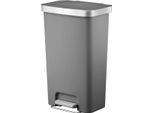 Eko - Cestino A Pedale Hana 45 Litri - Plastica - Grigio
