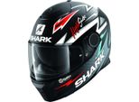 Casco Shark Spartan Adrian Parassol Mat, Nero/Argento/Rosso, Xs (53/54)