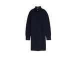 Tom Tailor Damen Strickkleid Mit Stehkragen, Blau, Uni, Gr. 44