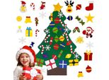 Albero Di Natale Con Ornamenti In Feltro Rimovibili Decorazione Natalizia Fai Da Te