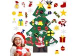 Albero Di Natale Con Ornamenti In Feltro Rimovibili Decorazione Natalizia Fai Da Te