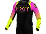 Maglia Motocross Giovanile Fxr Helium 2024, Schwarz/Rosa/Gelb, S