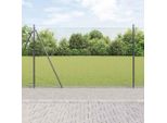Maison Exclusive - Palo Della Recinzione Grigio 10 X 1,5 M (Maglia 40 X 40 Mm)