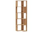 Syfax™ Libreria Angolare 5Ripiani Rovere Artigianale 50X50X179Cm Legno