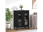 Maison Exclusive - Credenza Effetto Rovere Nero 69,5 X 34 X 90 Cm Materiale Ligneo