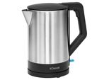 Bollitore Elettrico Bomann In Acciaio Inox | 1,5 Litri | Bpa Free | Azionamento Con Una Sola Mano | Involucro In Acciaio Inox | Bollitore | Con Avvolgicavo | Wks 3002 Cb Nero