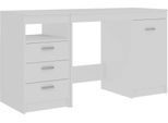 Syfax™ Scrivania Bianca 140X50X76 Cm In Legno Multistrato