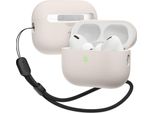Custodia Ibrida Elago Liquid Con Cordino In Nylon Per Airpods Pro 2 Stone
