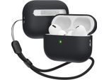 Custodia Ibrida Elago Liquid Con Cordino In Nylon Per Airpods Pro 2 Nero