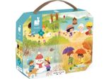 Janod Puzzle Quattro Stagioni In Valigia 36 Pezzi