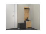 Parete Per Anticamera Margus - Rovere Artisan / Antracite