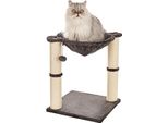 Tiragraffi Per Gatti Con Amaca, Letto E Tiragraffi, 41 X 51 X 41 Cm, Grigio