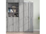 Syfax™ Credenza Grigio Sonoma 30X42,5X185 Cm In Legno Ingegnerizzato