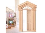 1:12 Casa Delle Bambole Fai Da Te Mini Porta In Legno Campanile Finestra Sole Porta Casa Delle Bambole Mobili Accessori Per Bambini