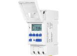 THC15A Relè Temporizzatore Lcd 16A - Timer Settimanale Programmabile Per Ac/Dc 24V, 16 Tempi Di Accensione/Spegnimento, Guida Din