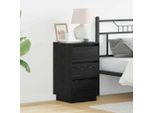 2025 Comodino Moderno Con Materiale A Base Di Legno Nero 39 X 34,5 X 65 Cm - Comodini E Armadi,Design 2310232 1Pacco