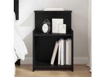 Vidaxl Comodino Look Rovere Nero 40 X 35 X 60 Cm Materiale A Base Di Legno