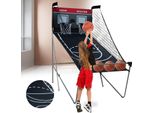 Basketballkorb Basketballständer 8 Spielmethoden+ 4 Bälle Basketballspiel Elektronische Automatische Basketball Shoot Out Maschine für Erwachsene Kinder