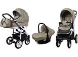 BabyLux® Alu Way | 3in1 Kinderwagen | Optical Chili | Kombikinderwagen | Kinderwagenset