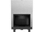Inserto Per Caminetto In Acciaio Kratki Mba 17 Kw Ø 200 Con Porta Scorrevole Pannellata Nera