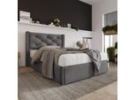 Letto Merax A Molle Idrauliche 90X200Cm Con Rete, Letto Imbottito Con Rete A Doghe E Struttura In Metallo, Letto Singolo In Cotone