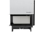 Inserto Camino In Acciaio Kratki Nadia Sinistro 14 Kw Ø 200 Con Porta Scorrevole Con Molla Della Porta
