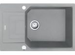 Franke Urban Ubg 611-78 Xl Lavello In Stone Grey Con Manopola Eccentrica In Acciaio Inox / Dimensioni Del Foro 760 X 480 Mm / Lavello In Granito