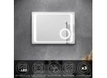 Sunxury Specchio Da Bagno Con Illuminazione Led 80 X 60 E Specchio Cosmetico Touch Presa Per Rasoio Senza Nebbia Specchio Da Bagno Specchio Da Parete Specchio Luminoso