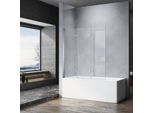 Sonni Nano Accessori Per Vasca Da Bagno Pieghevoli 130X130Cm Schermo Pieghevole 3 Pezzi Per Vasca Da Bagno Esg Cabina Doccia