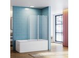 Schermo Doccia Sonni Per Bagno Con Nano Vetro, Vetro Di Sicurezza (2 Pezzi), 120X140 Cm, Cromo