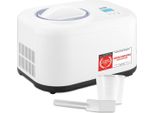 TZS First Austria - Eismaschine 1L mit Kompressor 3 in 1 - Ice Cream Maker 100W selbstkühlend für Frozen Joghurt, Sorbet & Eiscreme - Kleine Speiseeismaschine inkl. Rezeptheft, Messbecher & Spatel
