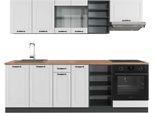 Vicco Cucina Componibile R-Line, 240 Cm , Pt Rovere, Bianco Casa Di Campagna/Antracite