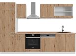 Vicco Cucina Componibile R-Line, 300 Cm , Pt Rovere, Rovere Artigianale/Bianco
