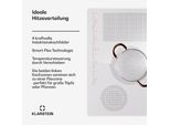 Klarstein Induktionskochfeld 4 Platten, Glaskeramik-Induktionskochfeld mit 4 Kochfelder, 7200 W Induktionskochfeld, Herd mit Touch-Control & Überhitzungsschutz, Effizientes Glaskeramikkochfeld