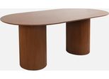 Tavolo Da Pranzo Con Effetto Legno De 4-6 Posti A Sedere, 180Cm, Noce