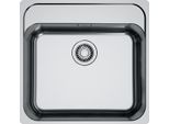 Franke Smart Lavello Slimtop In Acciaio Inox Srx 210-50 A Manopola Rotante Cromo Da 60 Cm 127.0708.283