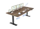 Flexispot QB2 Scrivania Regolabile In Altezza Elettricamente 200X80Cm, 2 Motori Potenti, Portata 120 Kg, Protezione Anticollisione, 4 Funzioni Di Memoria (Marrone)