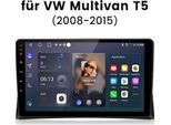 9 Zoll 6+128GB Autoradio Android Per Vw Multivan T5 2008-2015 Wireless Carplay Android Auto 4G Wifi Gps Navigation 8Kern Rds Dsp Dab+ Bt