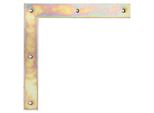 Alberts 312886 Staffa Per Cancello, Zincata, Passivata A Film Spesso, 300 X 300 X 40 Mm, Set Da 2