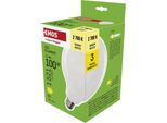 Emos Lampada Led Edison G125, 11W In Sostituzione Della Lampadina A Incandescenza Da 100W, Globo Lattiginoso Con Base E27 E Luminosità 1521 Lm, Bianco Caldo 2700 K