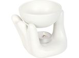 Something Different - Bruciatore A Olio, In Ceramica, A Mano SD5686 (Taglia Unica) (Bianco)