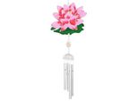Something Different - Campanellino A Vento, Ninfea SD6790 (Taglia Unica) (Rosa/Verde/Argento)