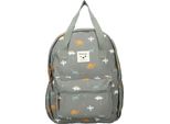 Zaino Vadobag Lille Small Talk Con Divertenti Stampe All-Over Verde Taglia Unica