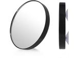 Jumada - Specchio Per Il Trucco - Specchio - Specchio Ingrandito - Ingrandimento 10X - Ventose - Rotondo - Nero - Diametro: 9 Cm