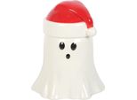 Something Different - Bruciatore Di Petrolio, Fantasma Con Cappello Di Babbo Natale SD10182 (Taglia Unica) (Bianco/Rosso)