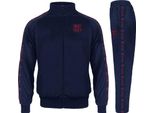 Fc Barcelona - Tuta Da Ginnastica Da Ragazzo, Con Legami GF1294 (146) (Blu Scuro)